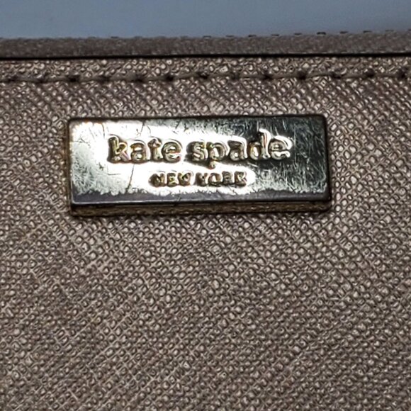 Kate Spade New York Newbury Lane Neda Rose Gold Zip-Around Wallet - Picture 3 of 14